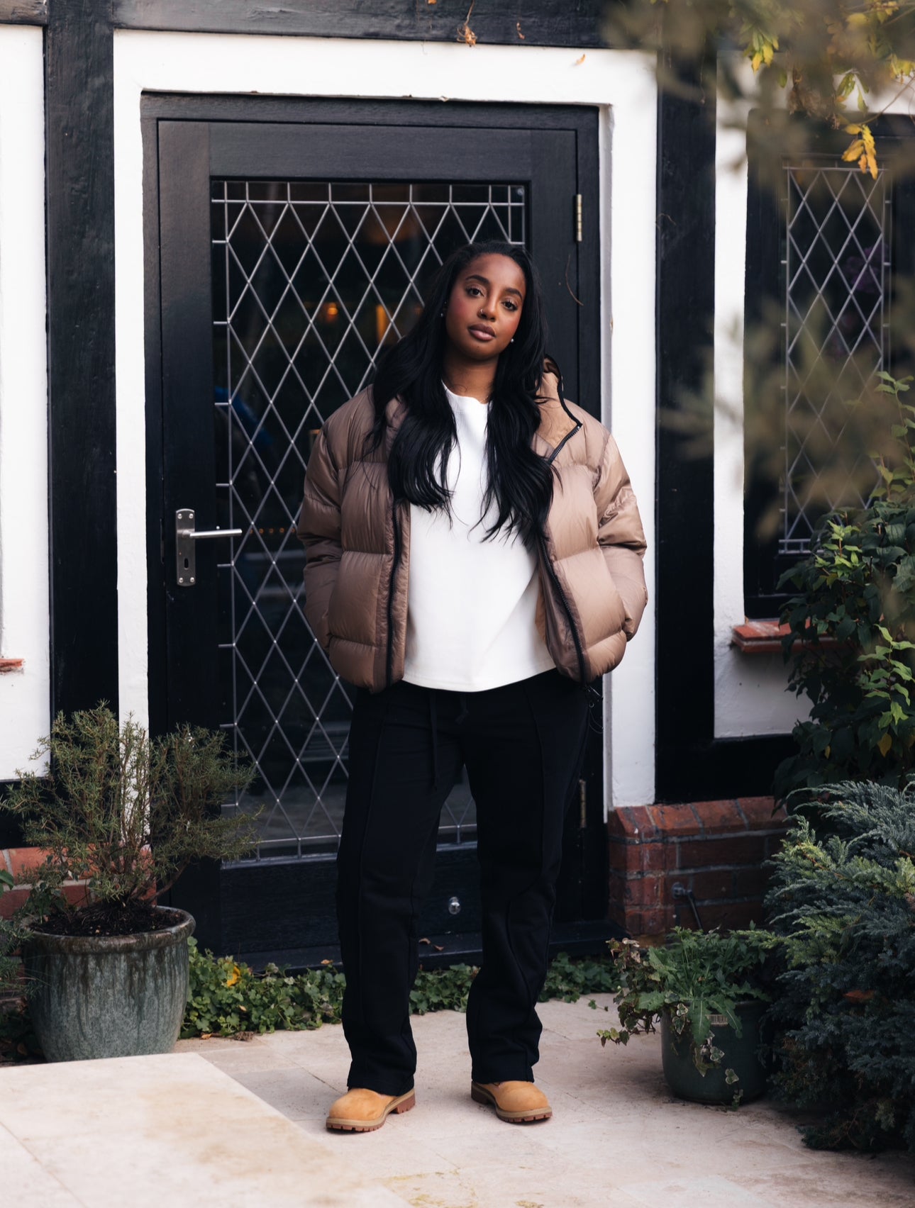 BLANCS DOWN PUFFER JACKET - BROWN