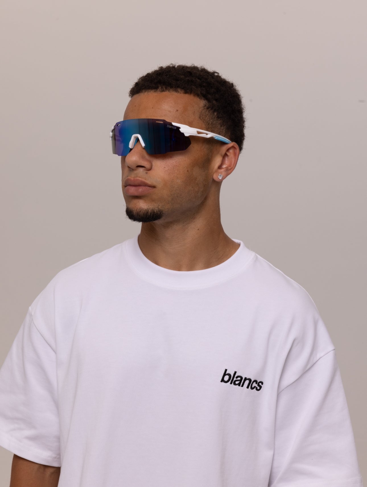 BLANCS RACER SUNGLASSES - WHITE
