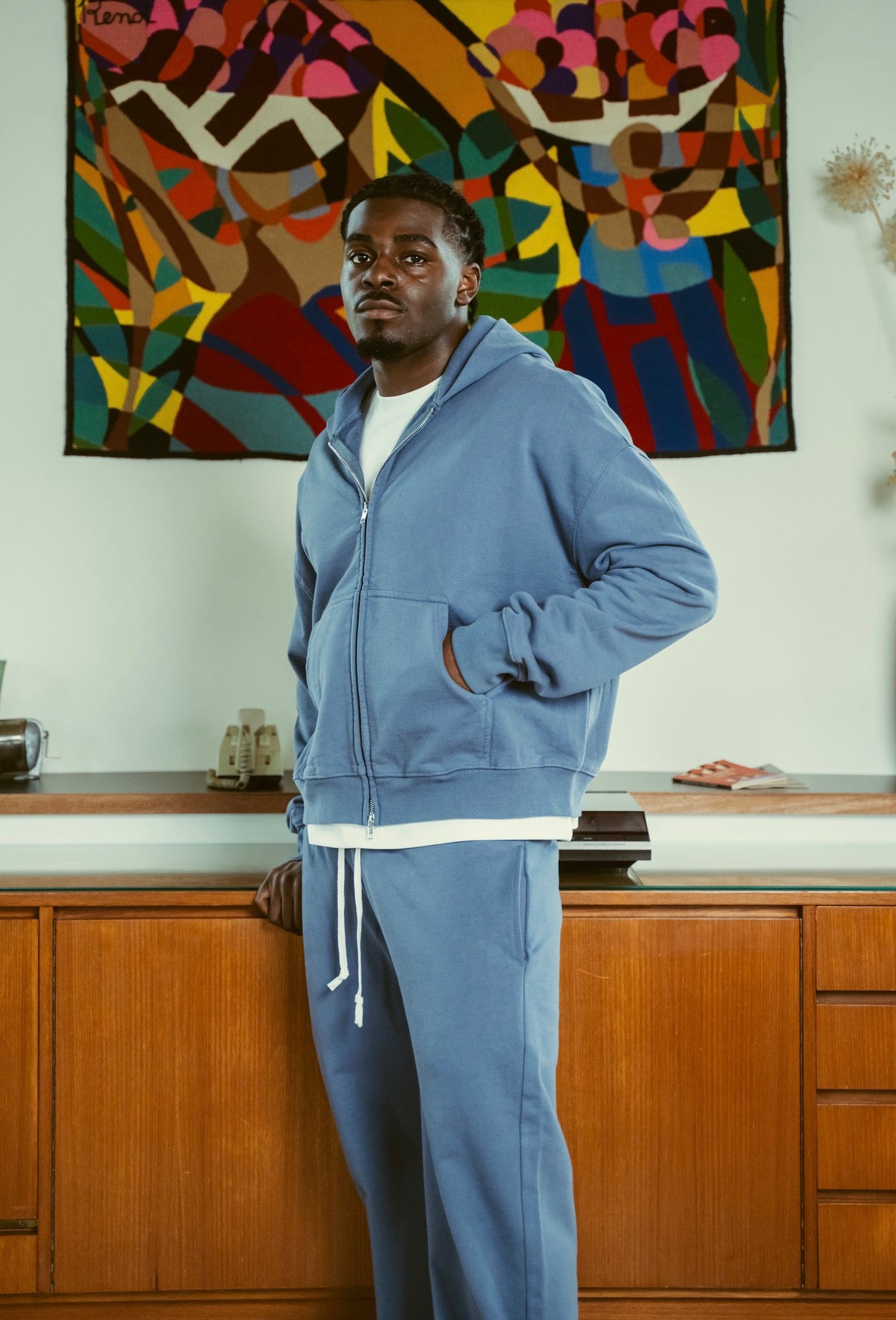 BLANCS ZIP HOODIE V2 - NAVY