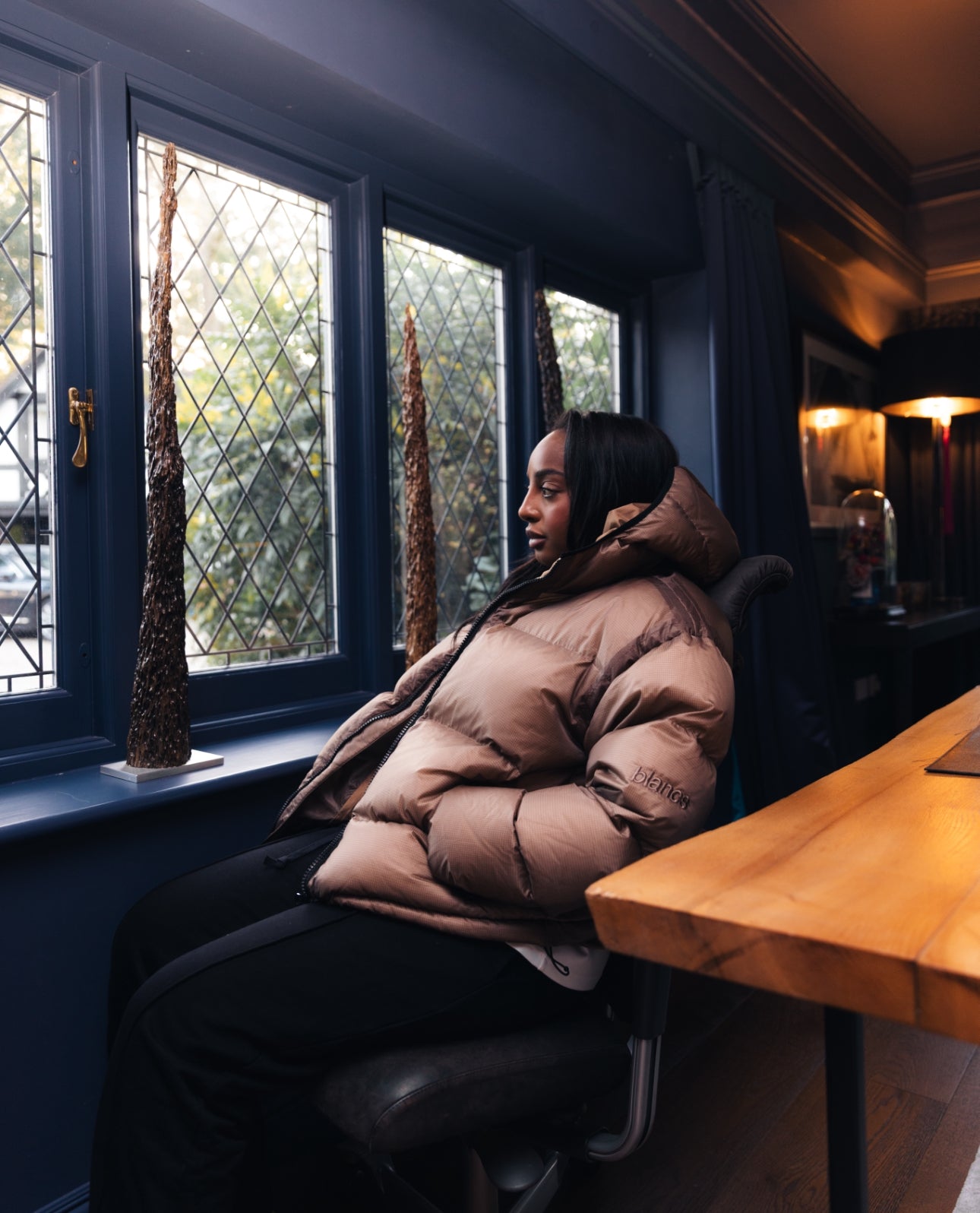 BLANCS DOWN PUFFER JACKET - BROWN