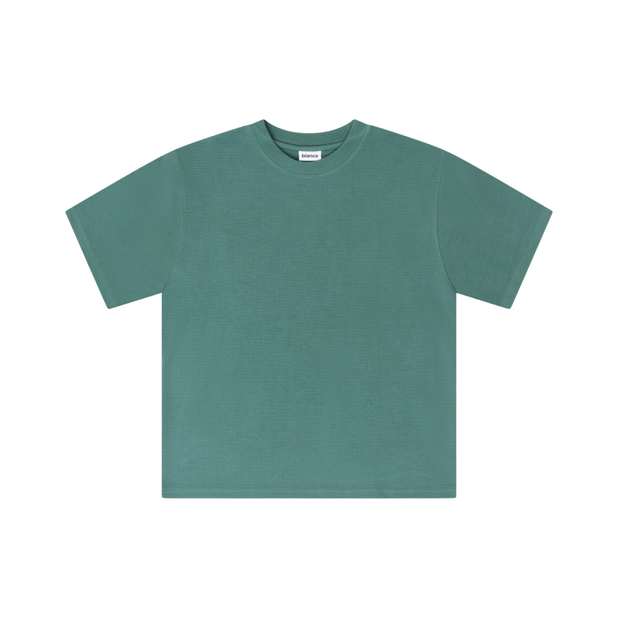 BLANCS WAFFLE KNIT S/S - GREEN