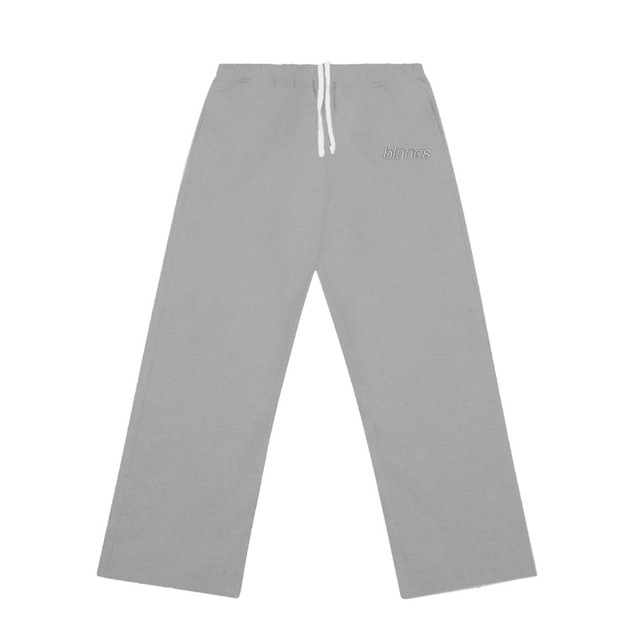BLANCS WAFFLE KNIT JOGGERS - GREY
