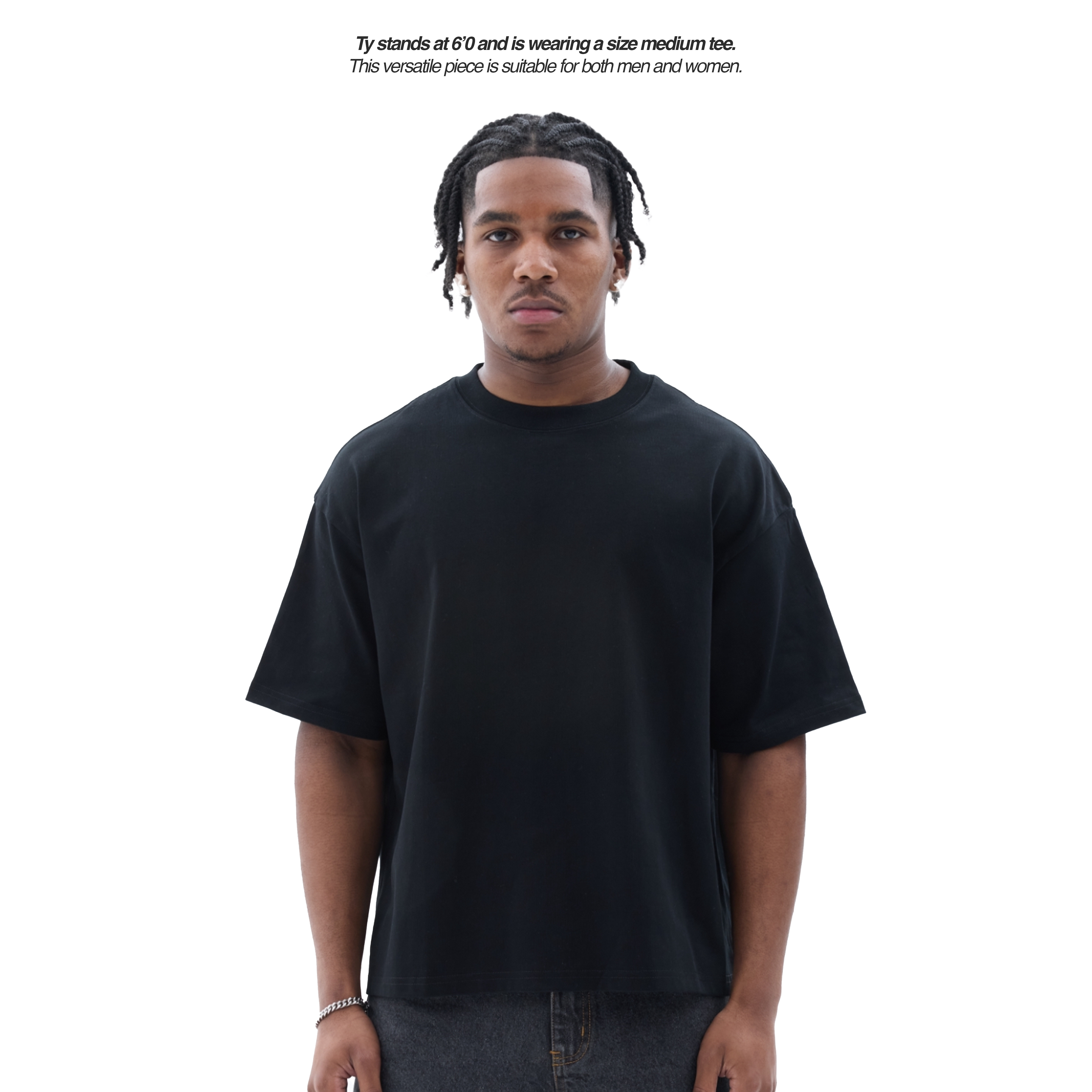 BLANCS BASICS TEE - BLACK