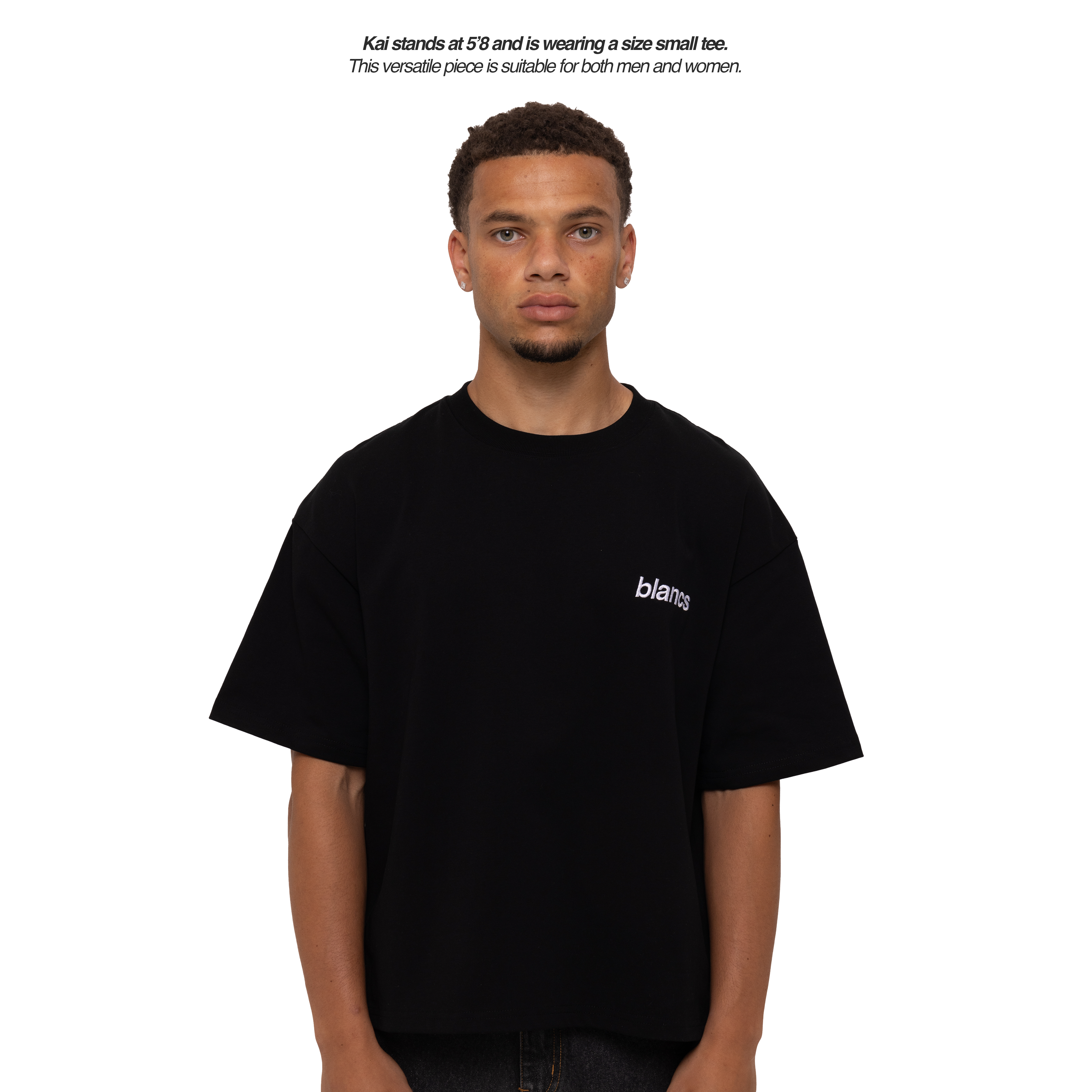 BLANCS CLASSIC LOGO TEE - BLACK