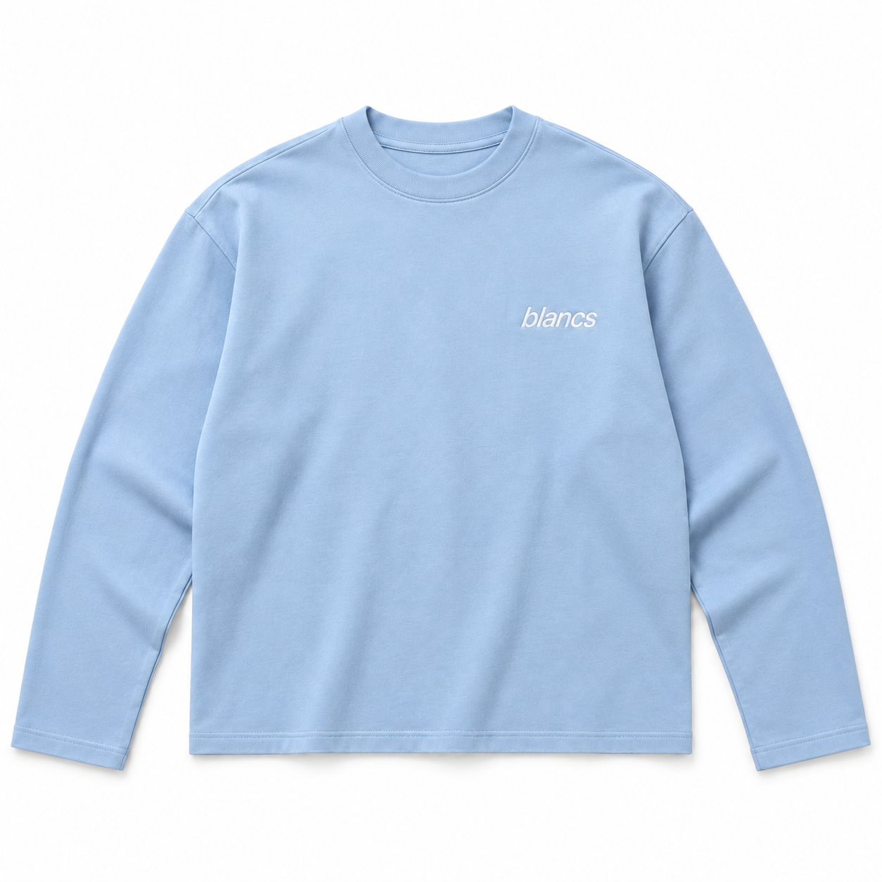 BLANCS CLASSIC LOGO L/S - BABY BLUE