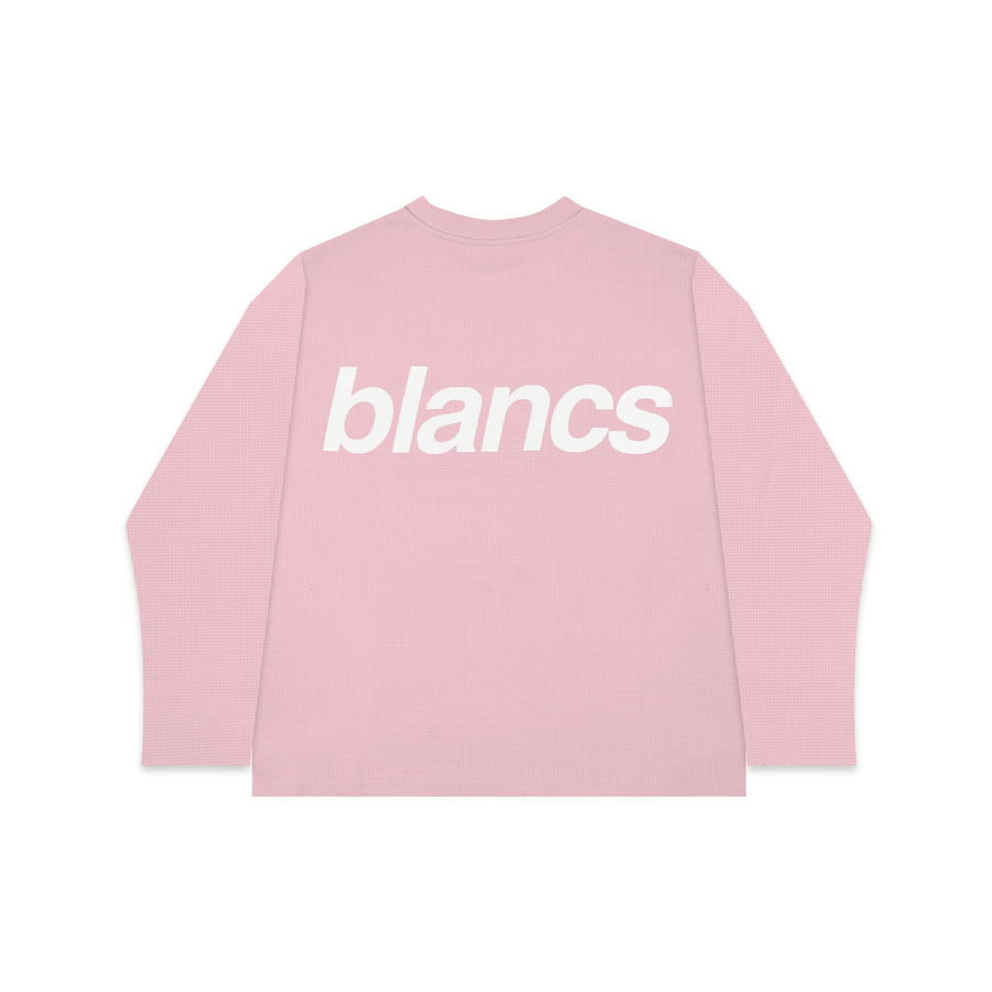 BLANCS WAFFLE KNIT L/S - PINK