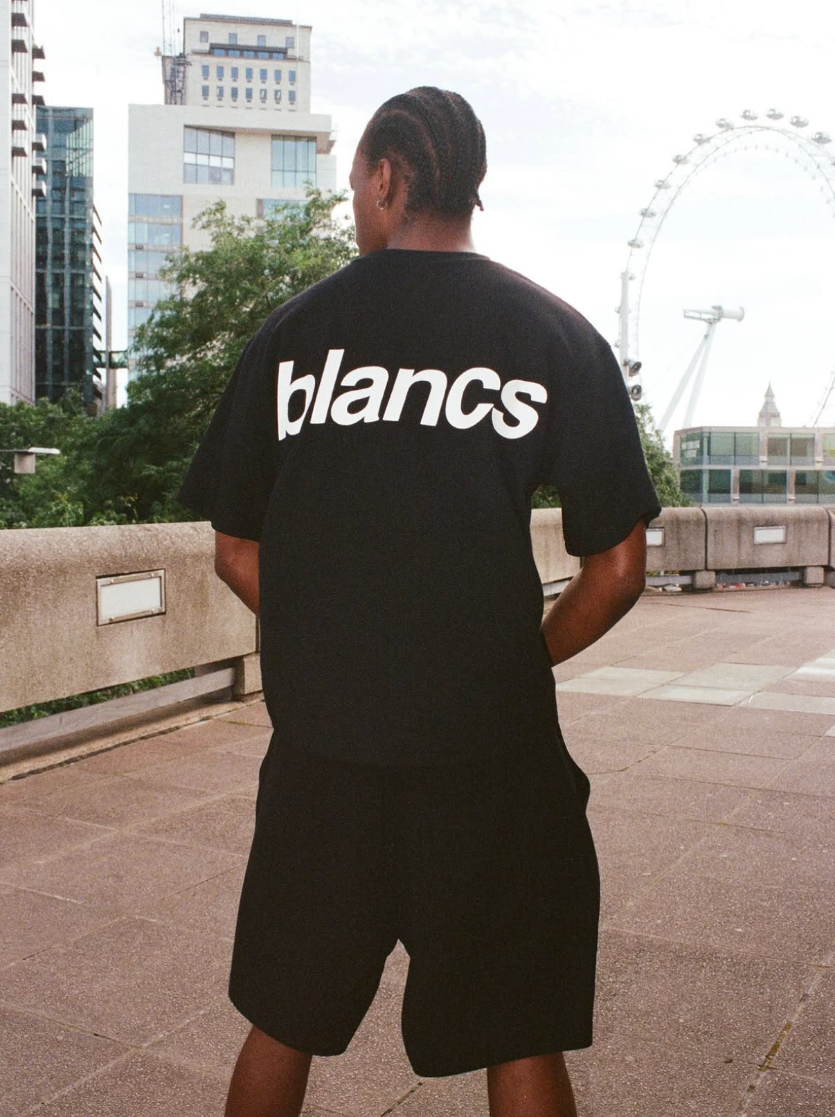 BLANCS WAFFLE KNIT S/S - BLACK