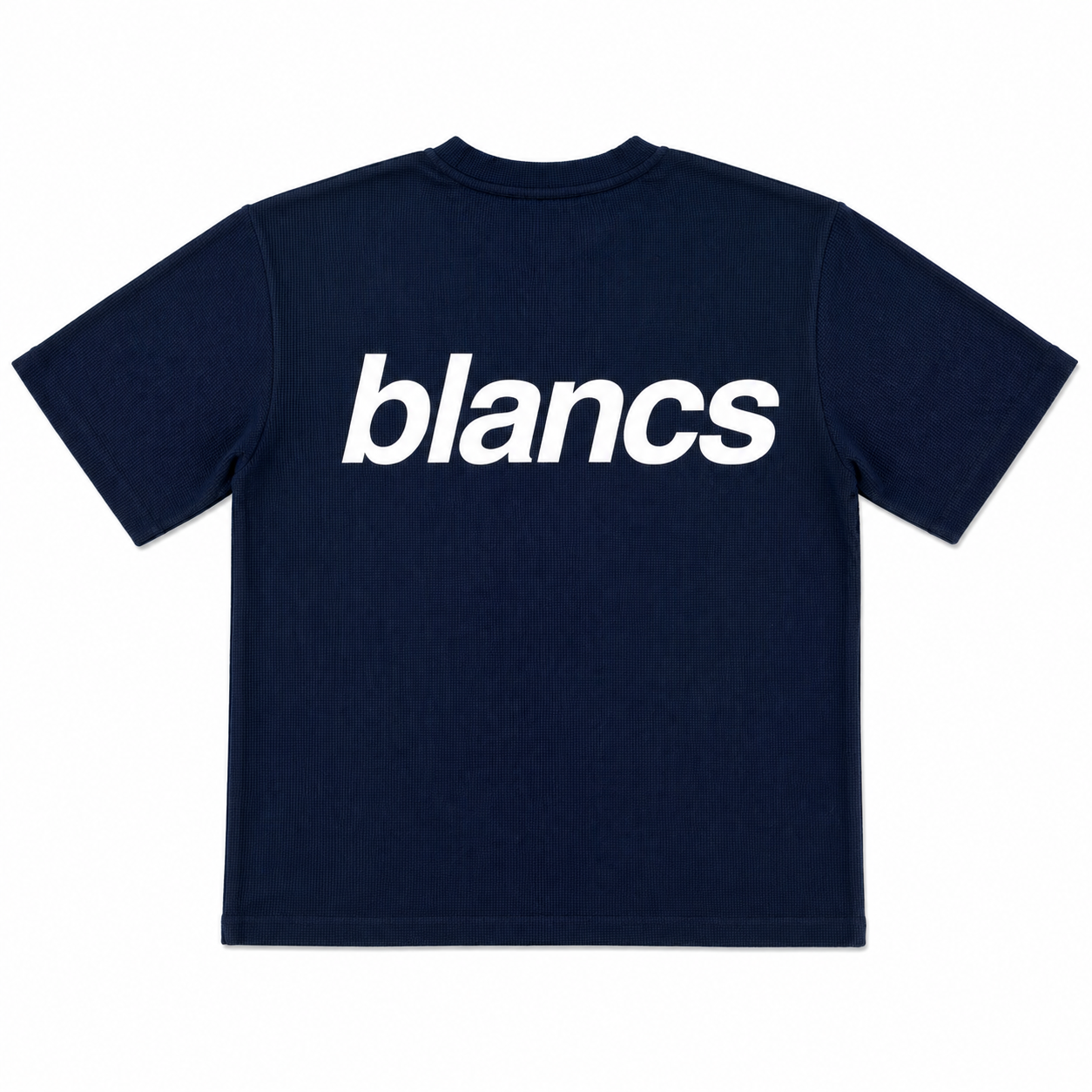 BLANCS WAFFLE KNIT S/S - Navy