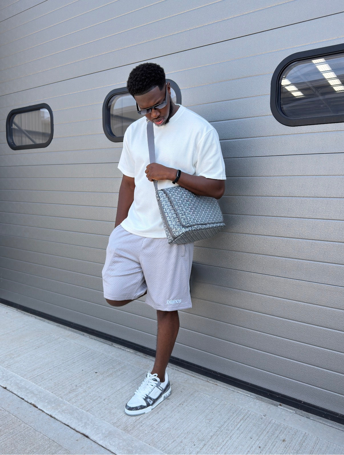 BLANCS MESH SHORTS - GREY