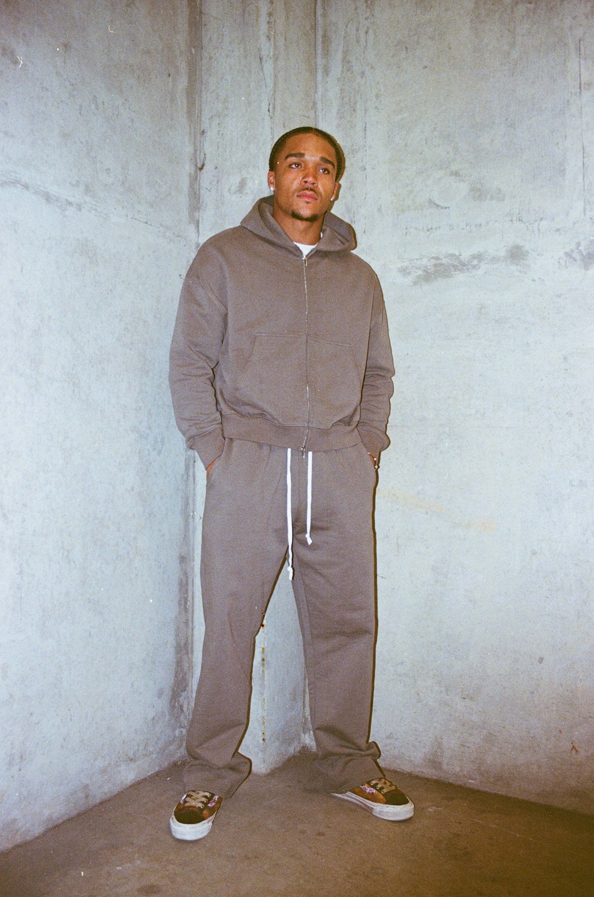 BLANCS JOGGERS V2 - GRAVEL