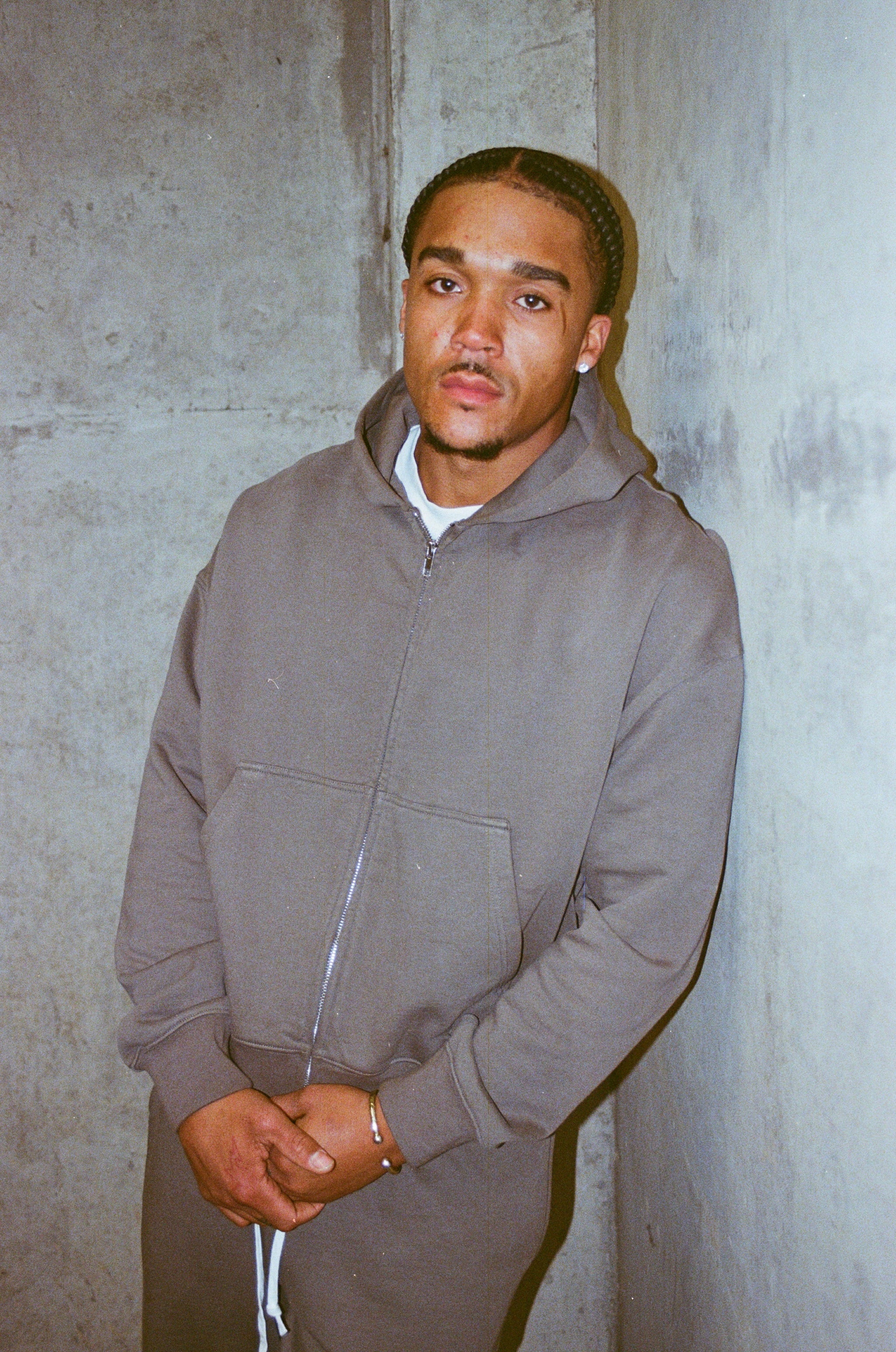 BLANCS ZIP HOODIE V2 - GRAVEL