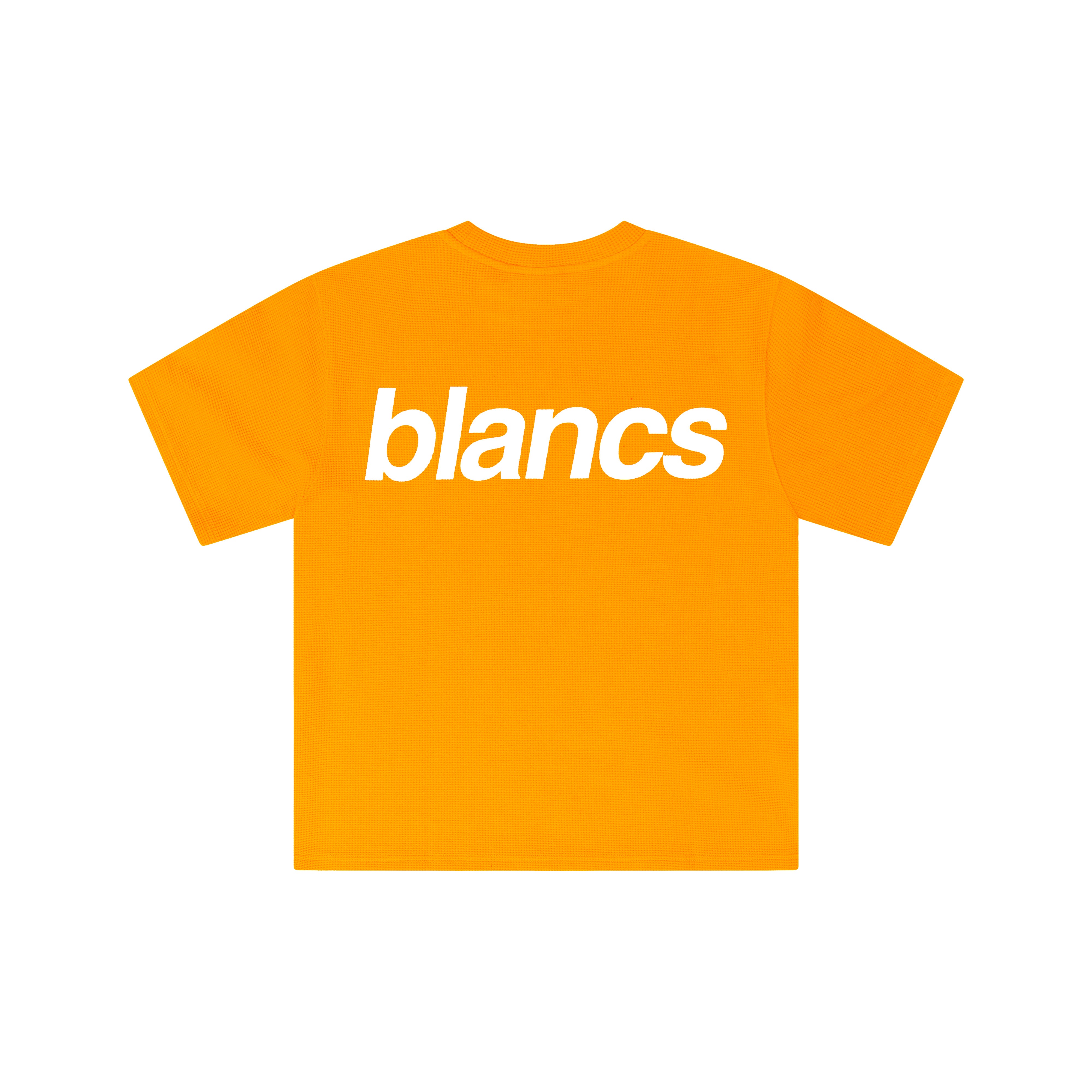 BLANCS WAFFLE KNIT S/S - ORANGE