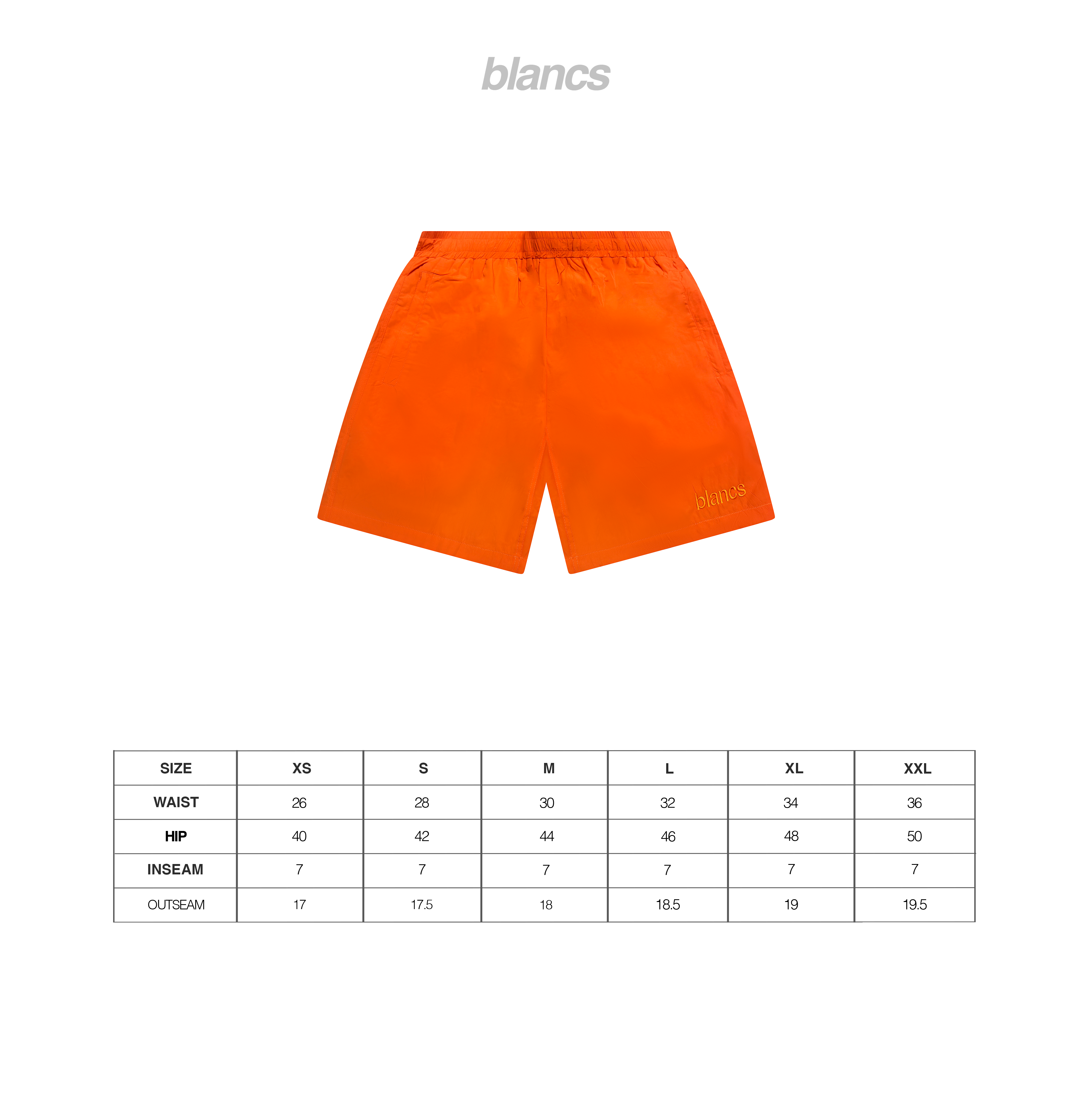 BLANCS SWIM SHORTS - ORANGE