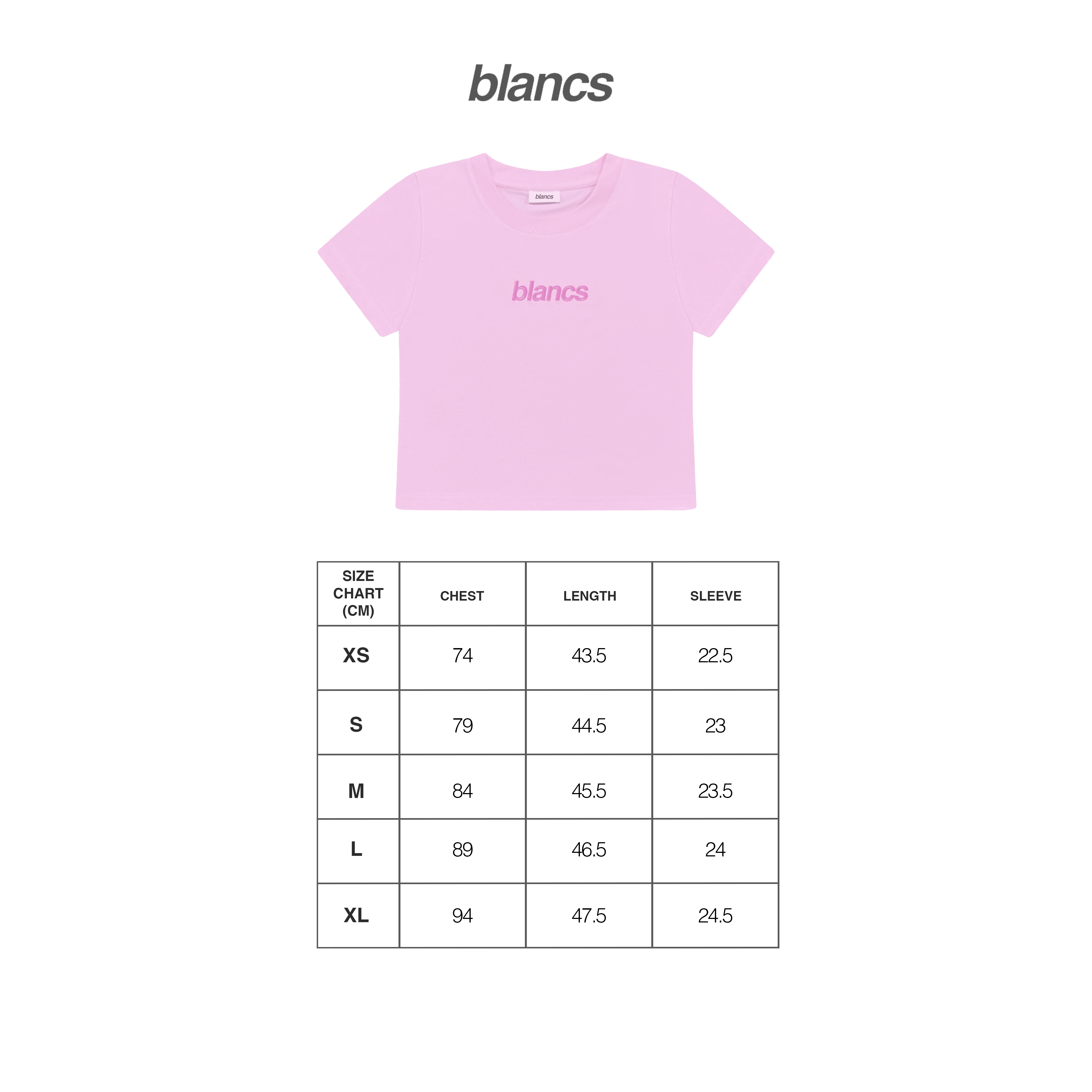 BLANCS BABY TEE - PINK