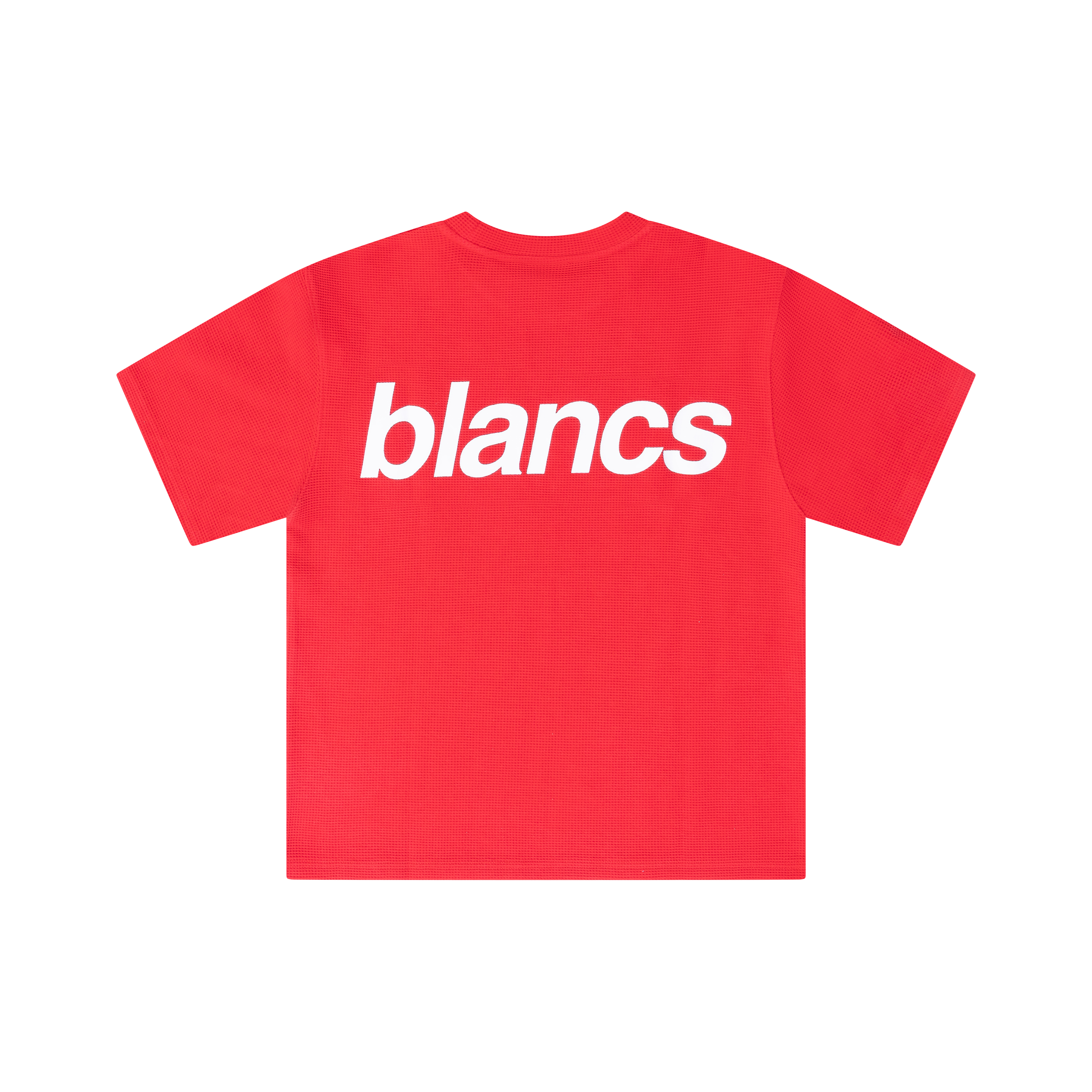BLANCS WAFFLE KNIT S/S - RED
