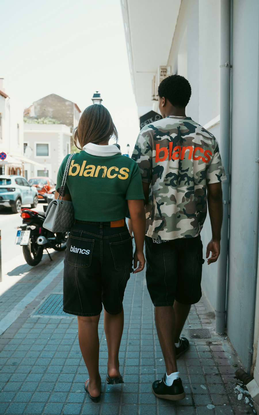 BLANCS PLEATED JORTS - BLACK