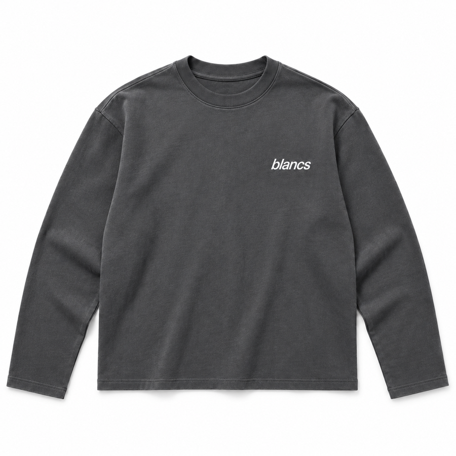 BLANCS CLASSIC LOGO L/S - GREY