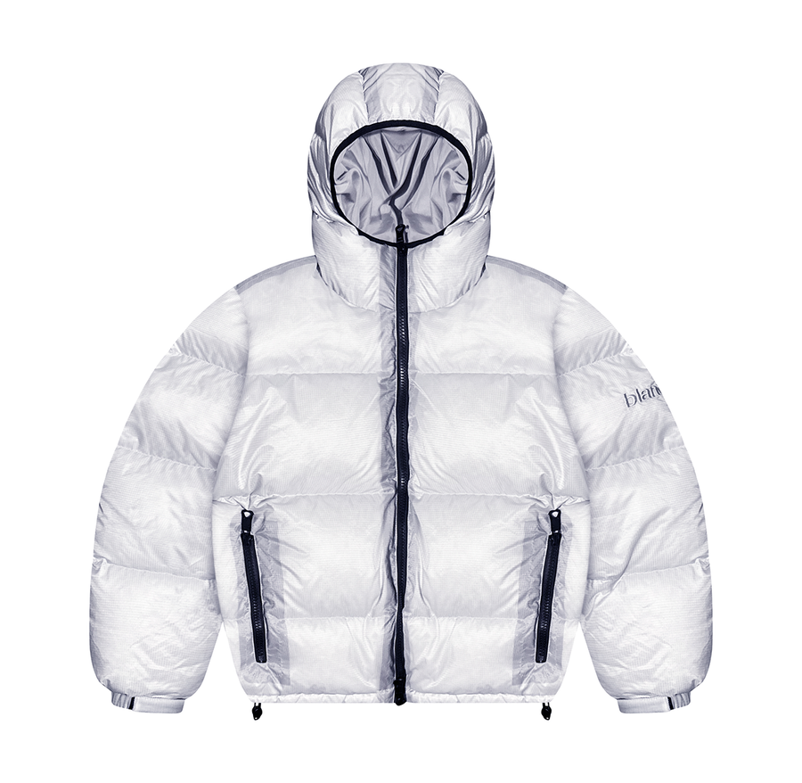 BLANCS DOWN PUFFER JACKET - WHITE/LIGHT GREY