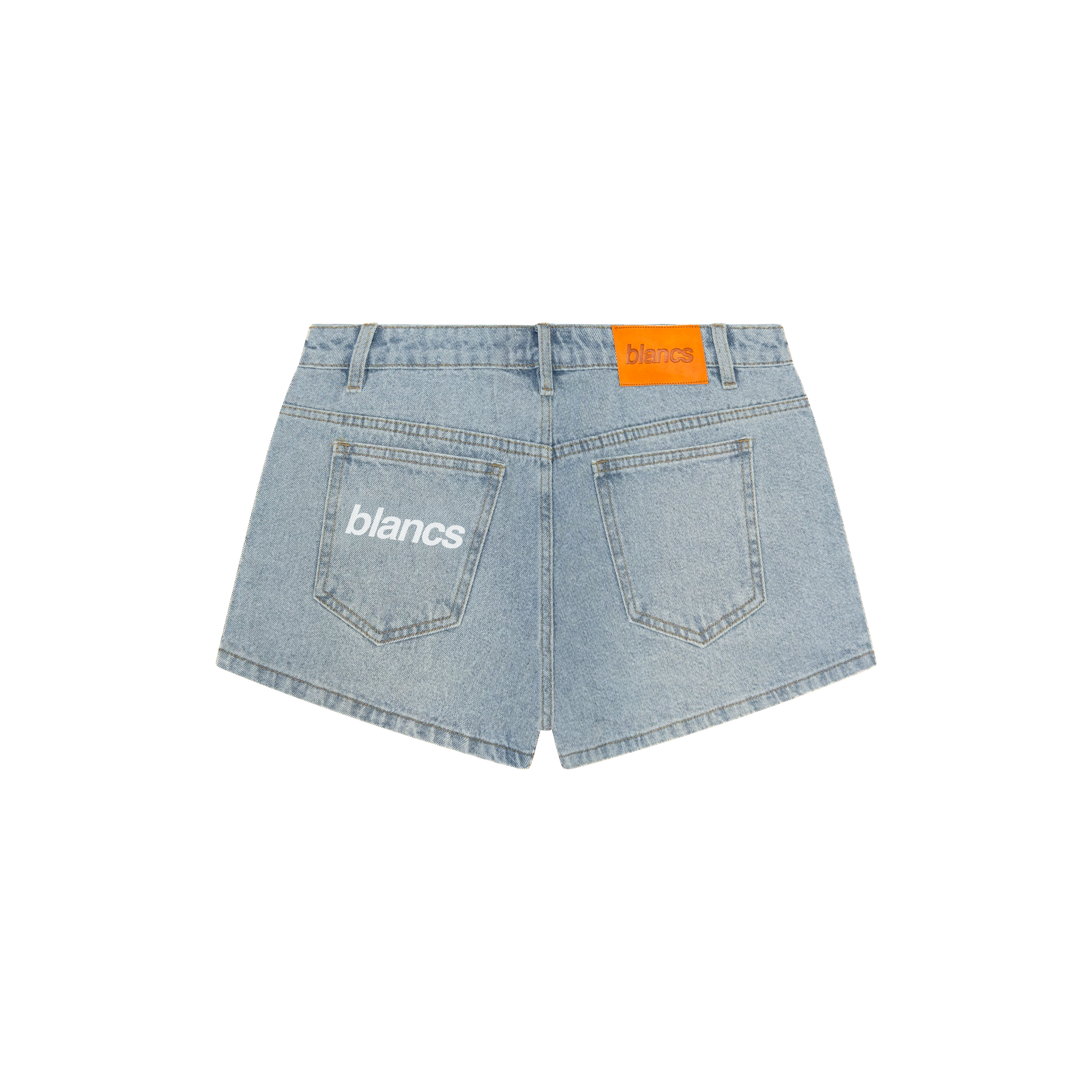 BLANCS WOMENS DENIM SHORTS - BLUE