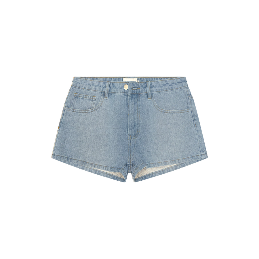 BLANCS WOMENS DENIM SHORTS - BLUE