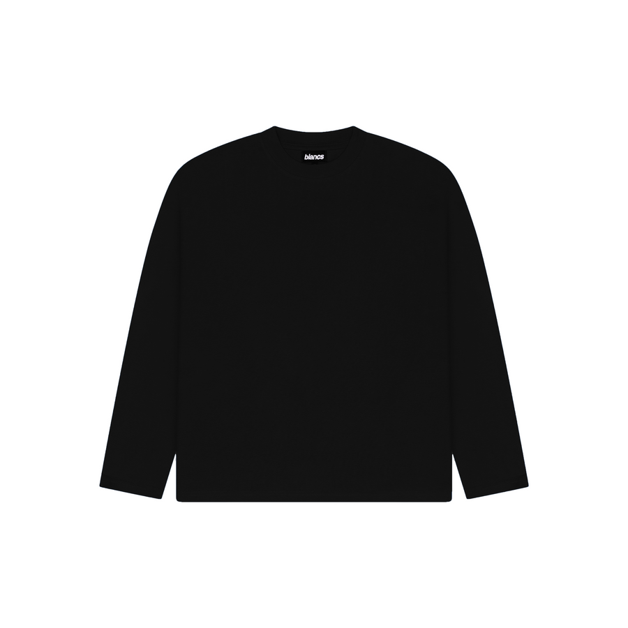 BLANCS BASICS L/S TEE - BLACK