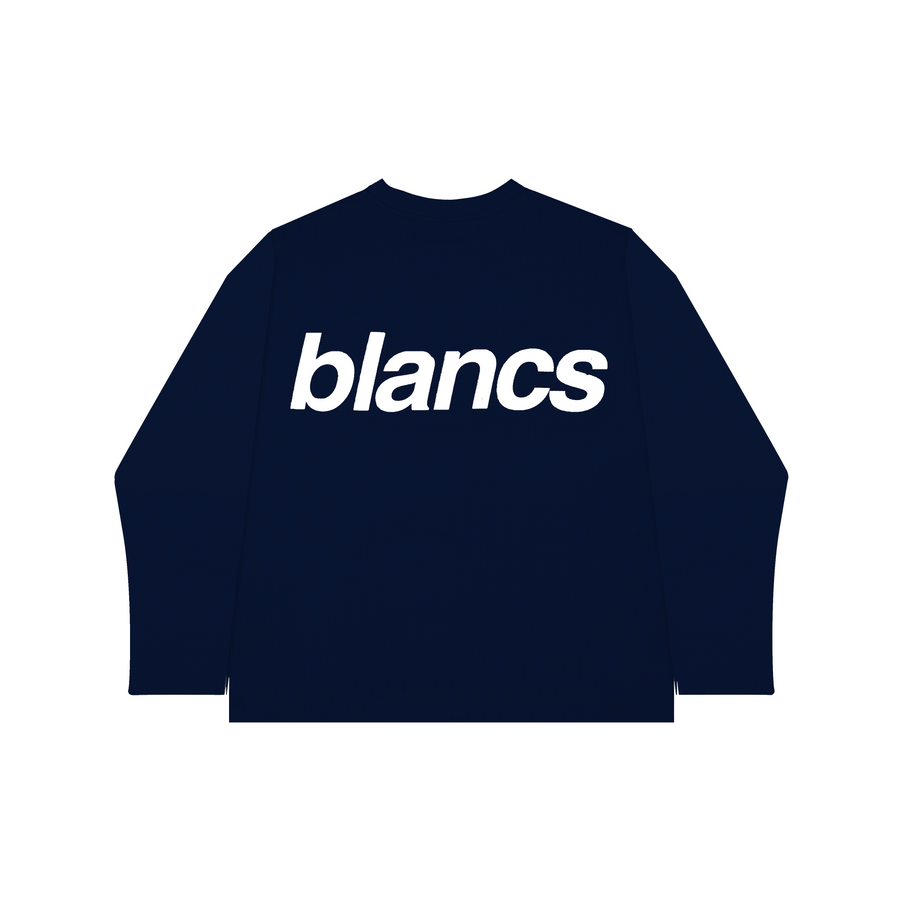 BLANCS WAFFLE KNIT L/S - Navy