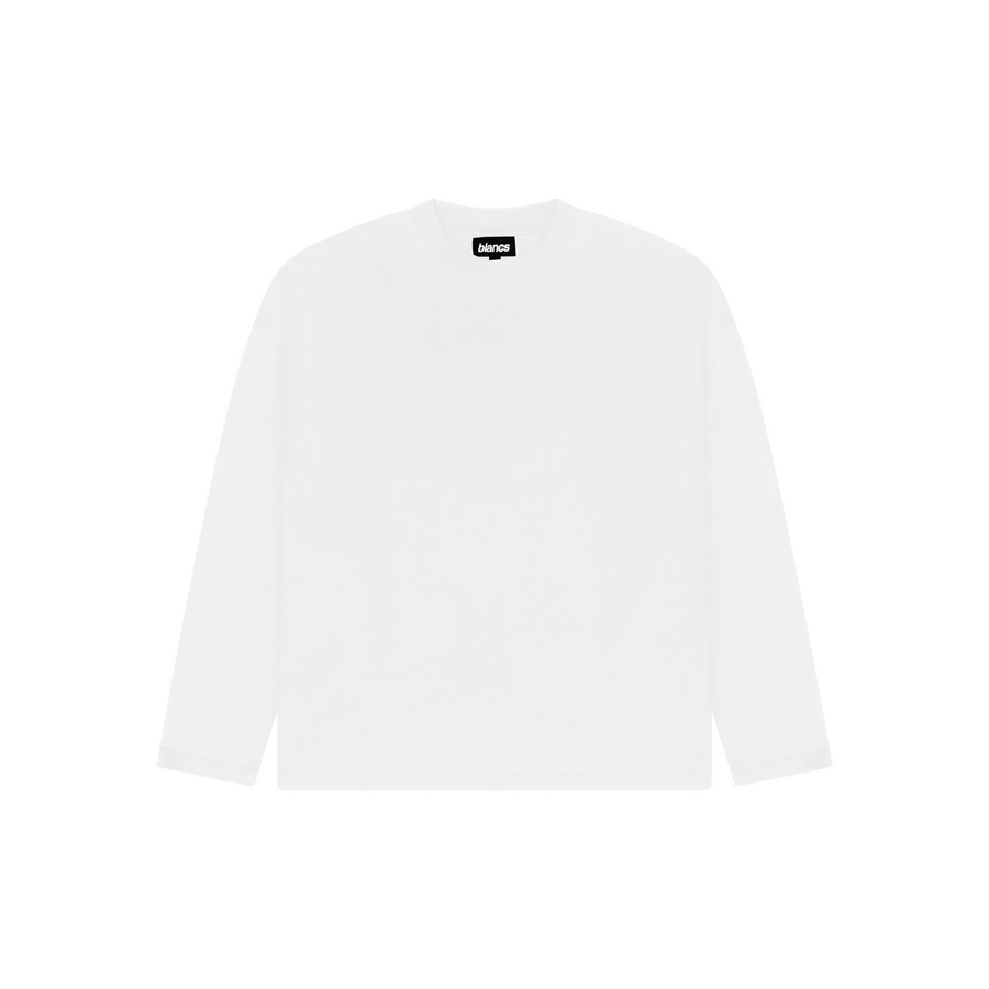 BLANCS BASICS L/S TEE - WHITE
